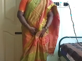 Indian desi live-in lover forced encircling show her natural tits encircling home owner