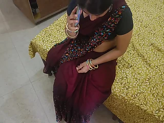Hot Indian Desi village housewife was xxx sex with dever connected with clear Hindi talk